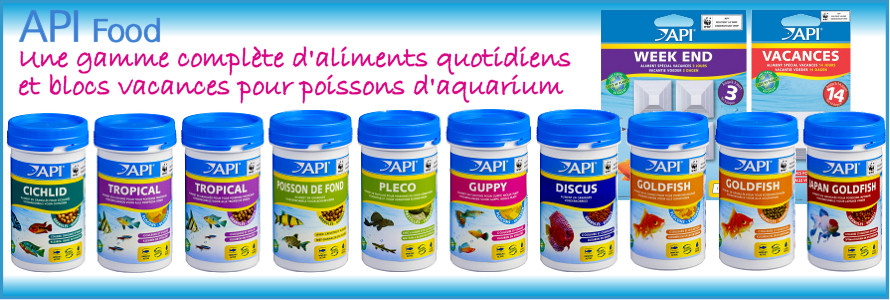 Aliments pour poissons d'aquarium